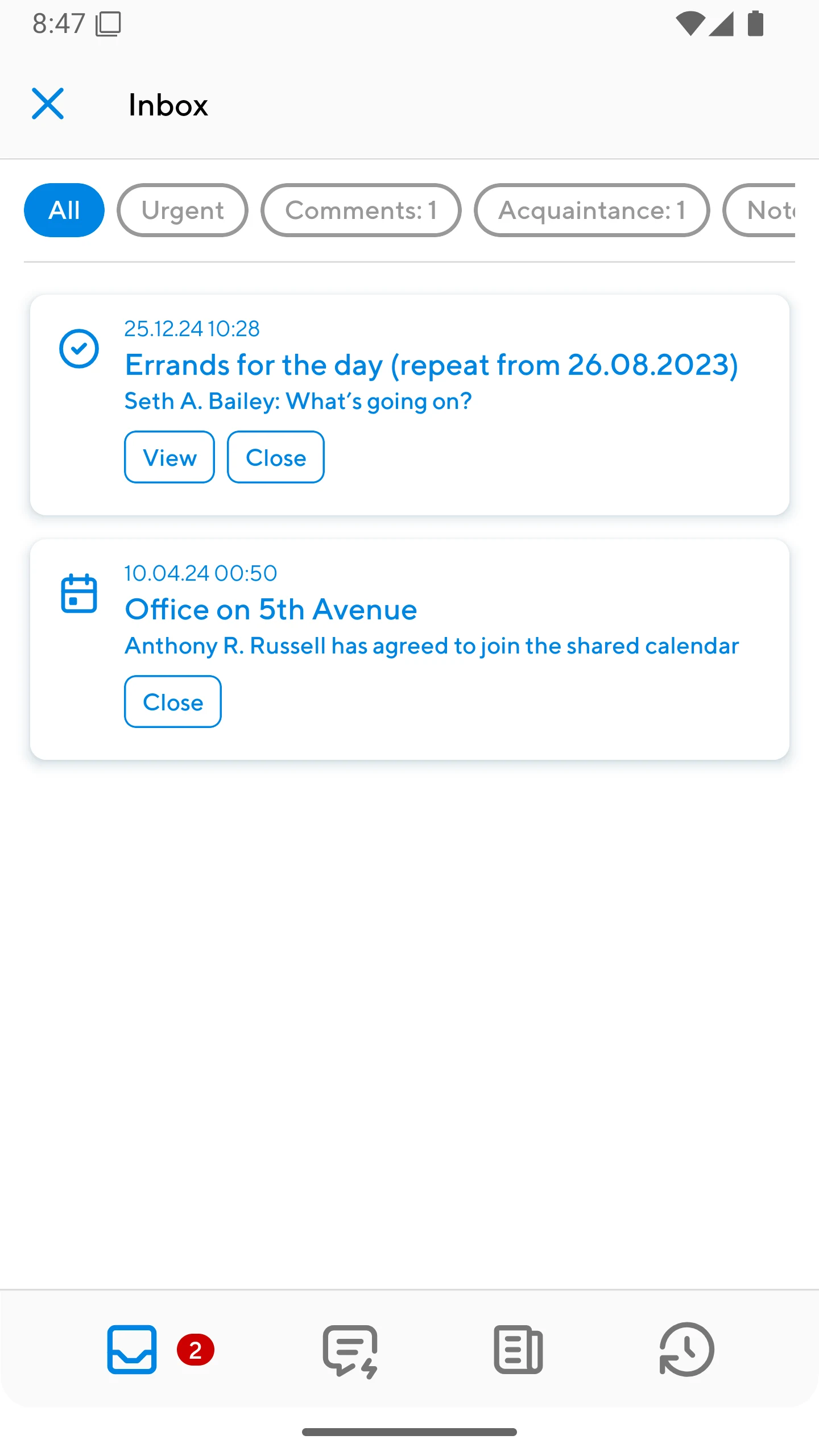 Projecto screenshot